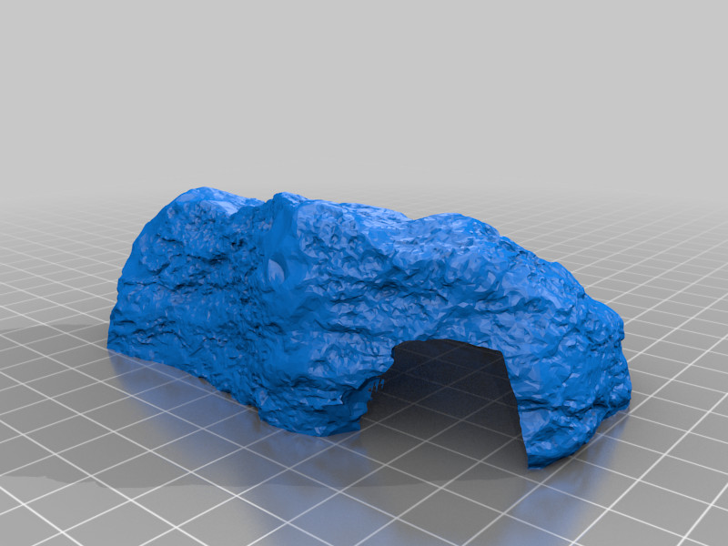Реалистичная 3D-модель Rock Cave for Reptiles — уютное убежище для ваших питомцев! для 3D принтера