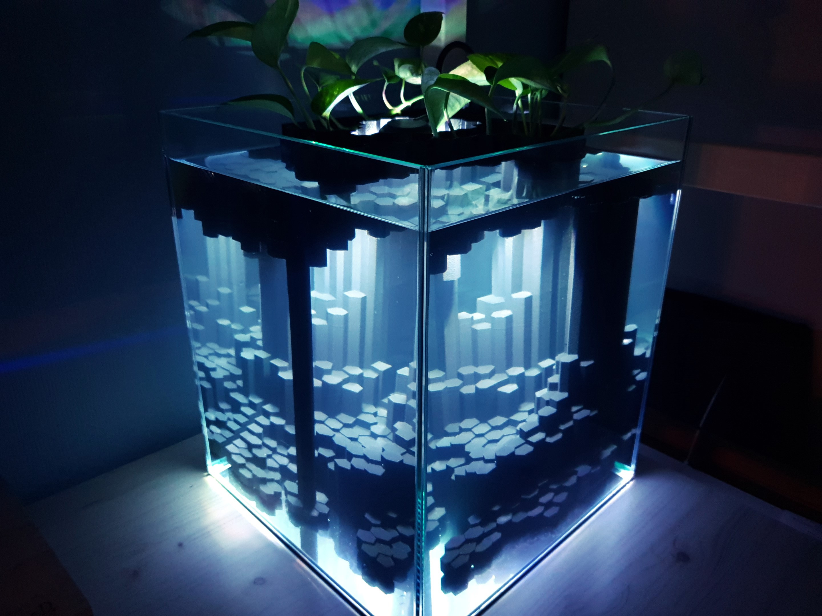 Геометрические колонны базальта для аквариума ✨ Идеи дизайна интерьера для 3D принтера